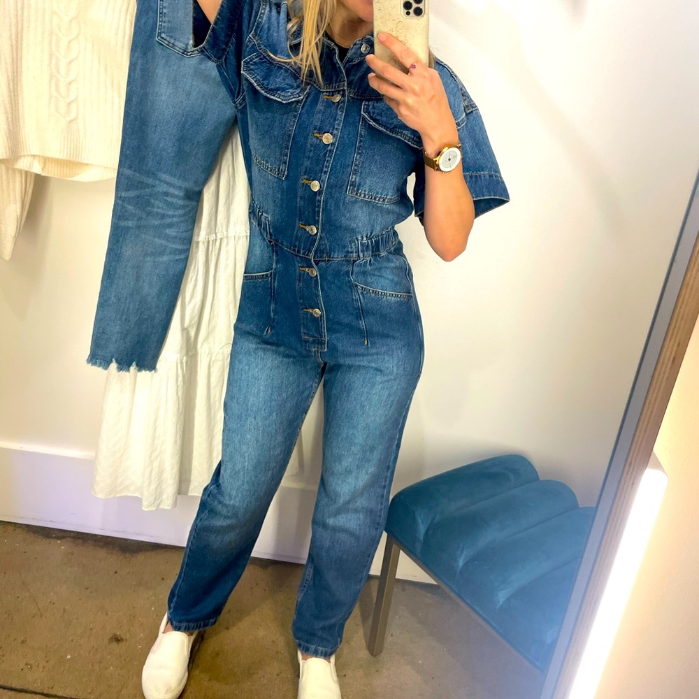 Retro denim jumpsuit - by cheeky peach 🍑